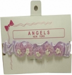 Baby Head Band w/ Elastic and Bows-Lilac